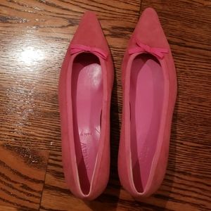 BN J.Crew pink suede flats